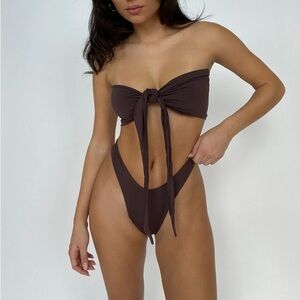 NWT 437 Espresso Suit (Leo Top, Aubrey II Bottoms)